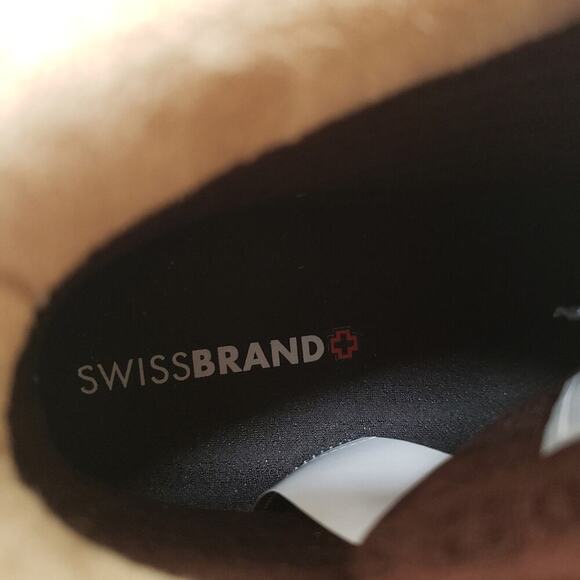 SWISS BRAND OUTDOOR TAN BOOTS NEW SIZE 8 - Picture 5 of 7